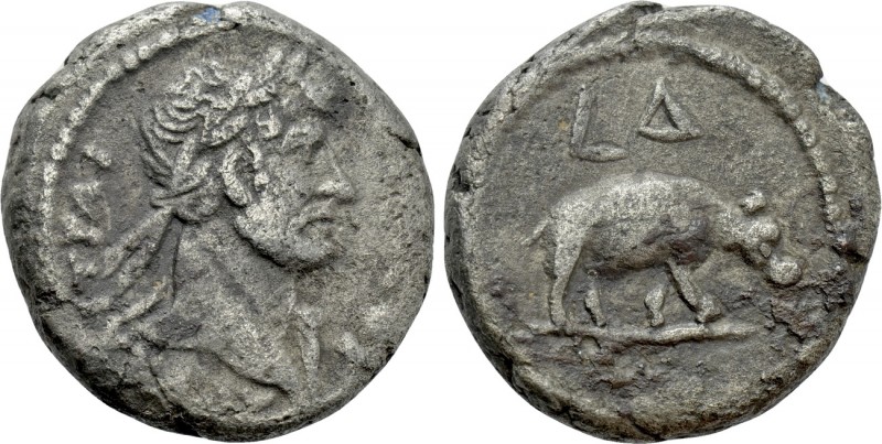 EGYPT. Alexandria. Hadrian (117-138). BI Tetradrachm. Dated RY 4 (119/120). 

...