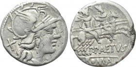 P. AELIUS. PAETUS. Denarius (138 BC). Rome.