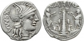 TI. MINUCIUS C.F. AUGURINUS. Denarius (134 BC). Rome.