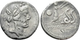 M. VOLTEIUS M. F.. Denarius (78 BC). Rome. Contemporary Imitation.