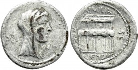 M. AEMILIUS LEPIDUS. Fourrée Denarius (58 BC). Rome.