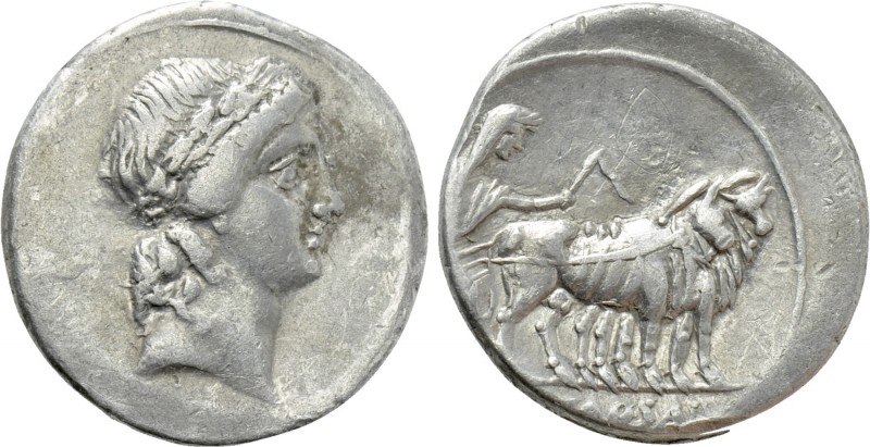 OCTAVIAN. Denarius (30-29 BC). Uncertain mint in Italy, possibly Rome. 

Obv: ...