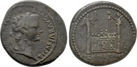 TIBERIUS (Caesar, 4-14). Semis. Lugdunum.