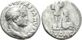 VESPASIAN (69-79). Denarius. Rome. "Judaea Capta" issue.