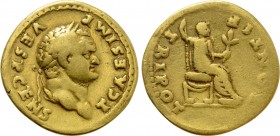 TITUS (Caesar, 69-79). GOLD Aureus. Rome.
