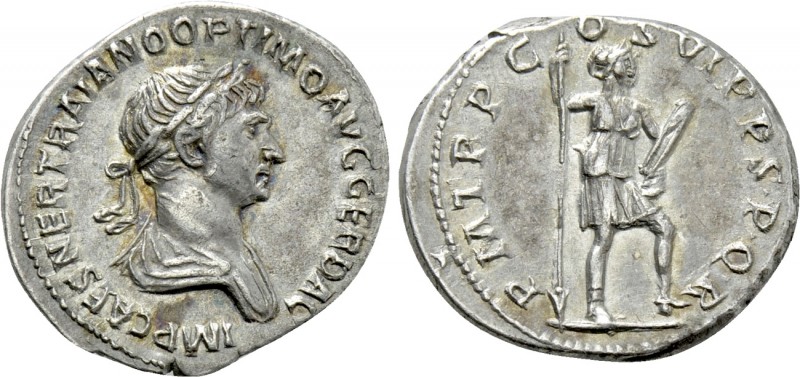 TRAJAN (98-117). Denarius. Rome. 

Obv: IMP CAES NER TRAIANO OPTIMO AVG GER DA...