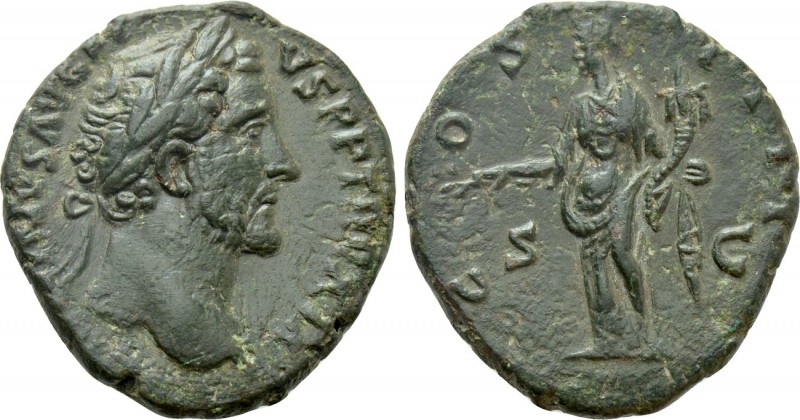 ANTONINUS PIUS (138-161). As. Rome. 

Obv: ANTONINVS AVG PIVS P P TR P XIX. 
...
