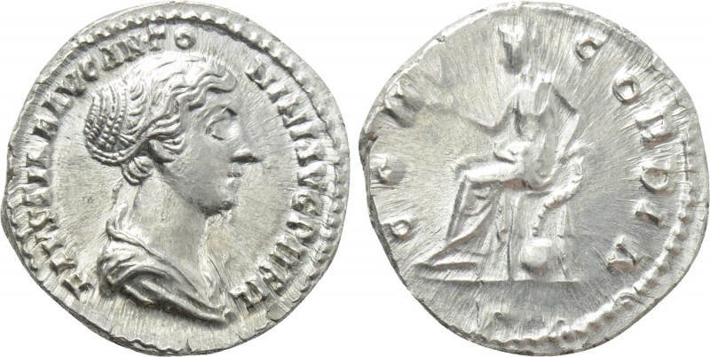 FAUSTINA II (Augusta, 147-175). Denarius. Rome. 

Obv: FAVSTINA AVG ANTONINI A...