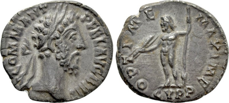 COMMODUS (177-192). Denarius. Rome. 

Obv: M COMM ANT P FEL AVG BRIT. 
Laurea...