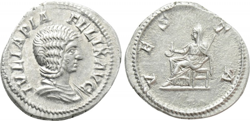 JULIA DOMNA (Augusta, 193-217). Denarius. Rome. 

Obv: IVLIA PIA FELIX AVG. 
...