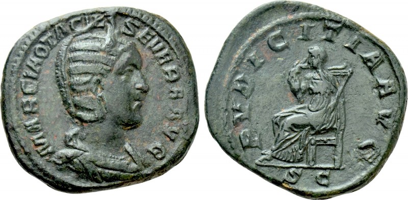 OTACILIA SEVERA (Augusta, 244-249). Sestertius. Rome. 

Obv: MARCIA OTACIL SEV...