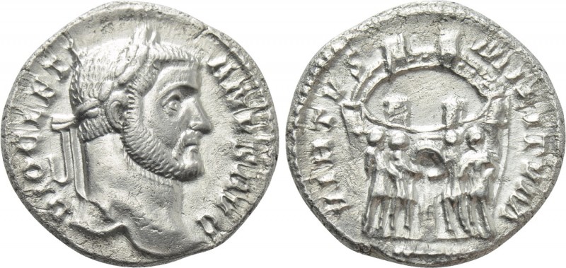 DIOCLETIAN (284-305). Argenteus. Siscia. 

Obv: DIOCLETIANVS AVG. 
Laureate h...