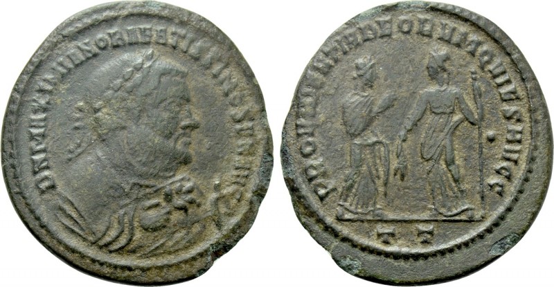 MAXIMIANUS HERCULIUS (286-305). Follis. Ticinum. 

Obv: D N MAXIMIANO BAEATISS...