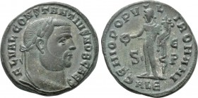 CONSTANTIUS I (Caesar, 293-305). Follis. Alexandria.