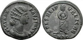 FAUSTA (Augusta, 324-326). Follis. Heraclea.