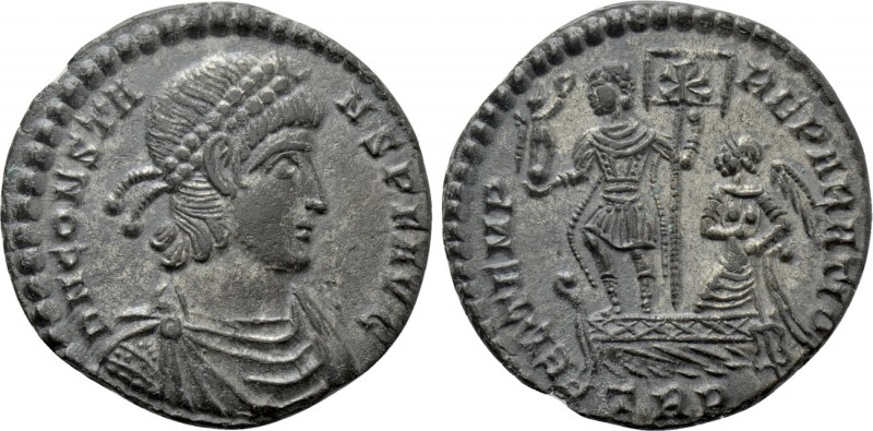 CONSTANS (337-350). Ae. Treveri. 

Obv: DN CONSTANS P F AVG. 
Diademed, drape...