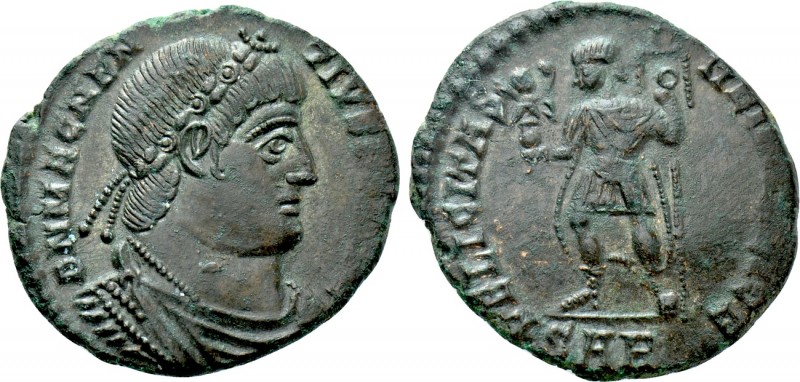 MAGNENTIUS (350-353). Ae. Arelate. 

Obv: D N MAGNENTIVS P F AVG. 
Diademed, ...