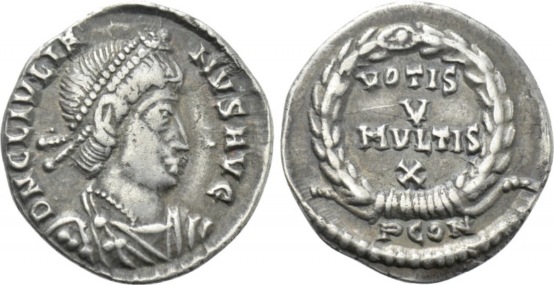 JULIAN II APOSTATA (360-363). Siliqua. Arelate. 

Obv: D N CL IVLIANVS AVG. 
...