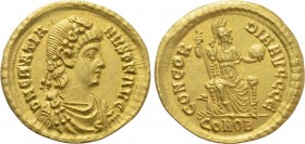 GRATIAN (367-383). Gold Solidus.  Constantinople.