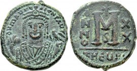 MAURICE TIBERIUS (582-602). Follis. Theoupolis (Antioch). Dated RY 20 (601/2).