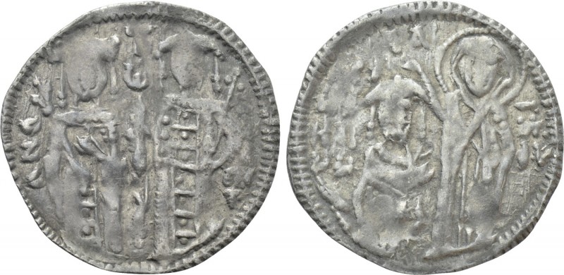 JOHN V PALAEOLOGUS with ANNA SAVOY (1341-1391). Basilikon. Constantinople. 

O...