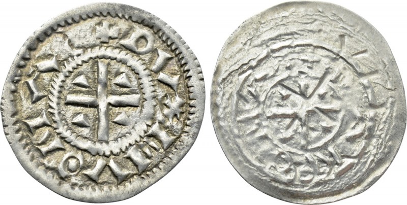 HUNGARY. Geza I. as Duke (1064-1074). Denar. 

Obv: + DVX MVONAS. 
Cross with...
