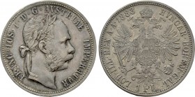 AUSTRIA. Franz Joseph I (1848-1916). 1 Gulden / 1 Florin (1883). Wien (Vienna).