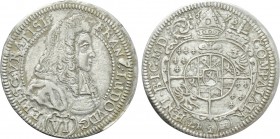 GERMANY. Breslau. Franz Ludwig Pfalzgraf von Neuburg (Prince-Bishop, 1683-1732). 6  Kreuzer (1693-LPH).