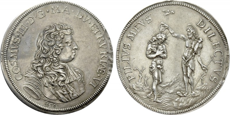 ITALY. Tuscany. Cosimo III de Medici (1670-1723) Piastra (1676). 

Obv: COSMVS...