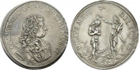 ITALY. Tuscany. Cosimo III de Medici (1670-1723) Piastra (1676).