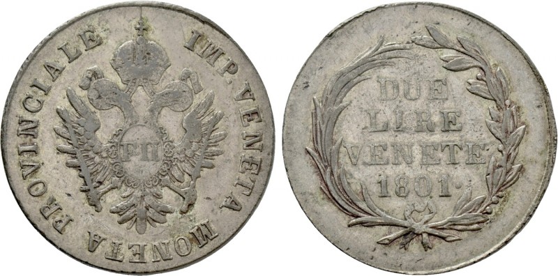 ITALY. Venice. Francesco II (1798-1805). AR 2 Lire (1801) . 

Obv: IMP VENETA ...