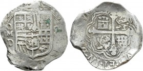 MEXICO. Philip IV (1621-1665). Cob 8 Reales. Uncertain date (1622-1627). Mexico City.