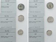 3 Coins; Probus and Stefan Uros IV Dusan.