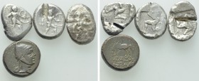 4 Greek Coins; Aspendos and Amisos.