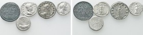 5 Roman Coins; Mark Antony, Probus etc.