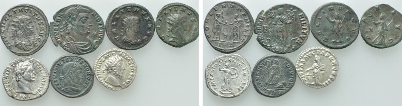 7 Roman Coins; Vetranio, Tacitus etc. 

Obv: .
Rev: .

. 

Condition: See...