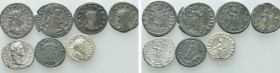 7 Roman Coins; Vetranio, Tacitus etc.