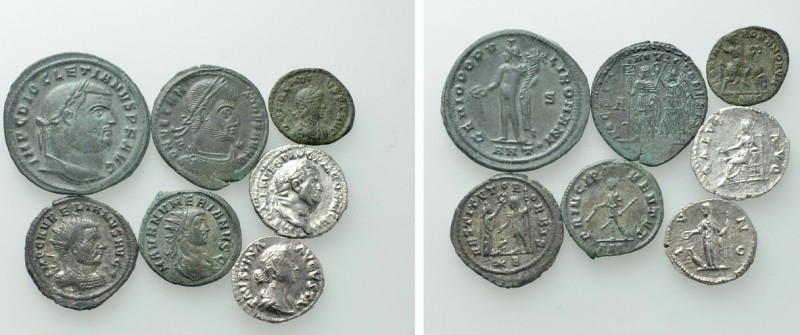 7 Roman Coins; Vetranio, Vespasian etc. 

Obv: .
Rev: .

. 

Condition: S...