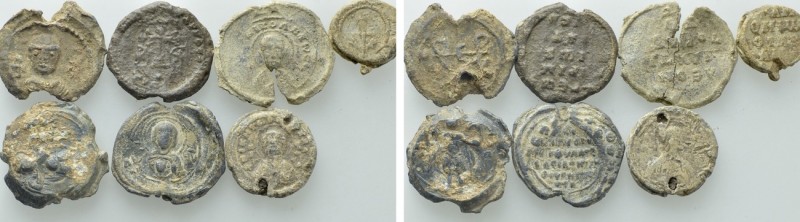 7 Byzantine Seals. 

Obv: .
Rev: .

. 

Condition: See picture.

Weight...