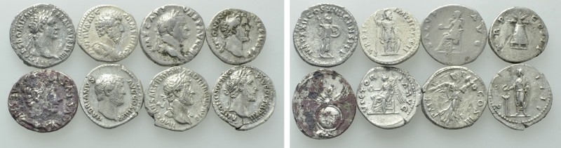8 Roman Denari; Augustus; Vespasian etc. 

Obv: .
Rev: .

. 

Condition: ...
