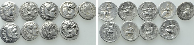 9 Drachms of Alexander the Great and Others. 

Obv: .
Rev: .

. 

Conditi...