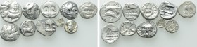 10 Greek Coins; Istros, Apollonia Pontika etc.