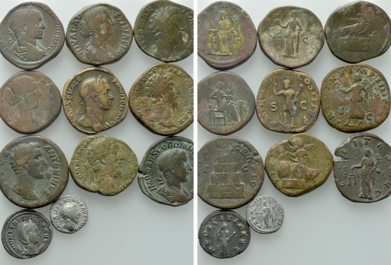 11 Roman Coins; Commodus; Severus Alexander etc. 

Obv: .
Rev: .

. 

Con...