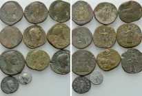 11 Roman Coins; Commodus; Severus Alexander etc.