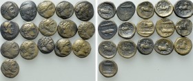 16 Bronze Coins of the Macedonian Kings; Alexander the Great and Philipp II.