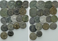 19 Roman And Byzantine Coins; Gallienus, Aurelianus etc.