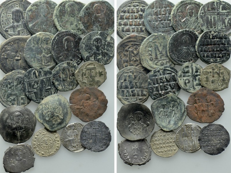19 Byzantine Coins; Including Silver. 

Obv: .
Rev: .

. 

Condition: See...