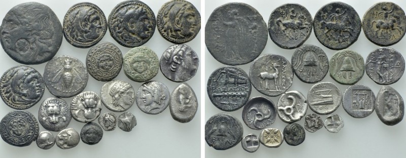 20 Greek Coins; Ephesos; Alexander III etc. 

Obv: .
Rev: .

. 

Conditio...