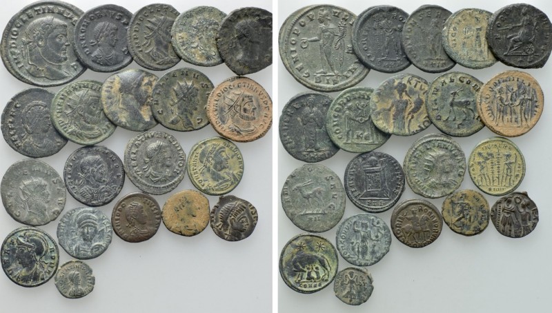 20 Late Roman Coins; Aelia Flaccilla; Honorius etc. 

Obv: .
Rev: .

. 

...