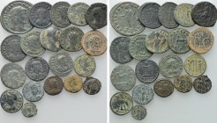 20 Late Roman Coins; Aelia Flaccilla; Honorius etc.